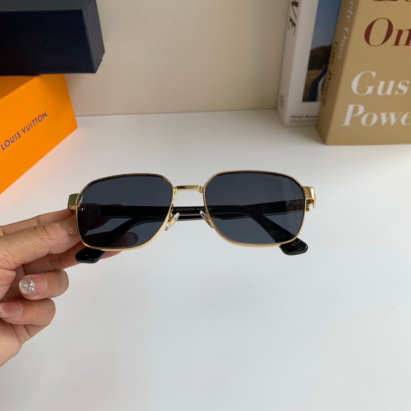 Louis Vuitton Metal Square Silver Lens Sunglasses for Men & Women - 381768 - detail image 3