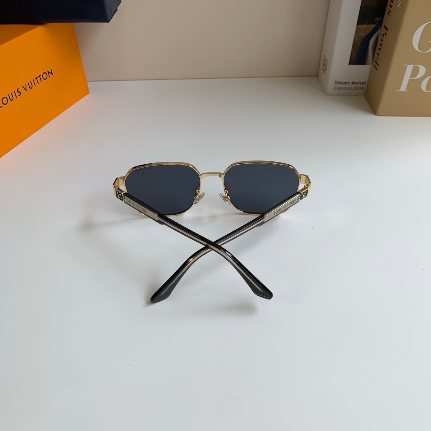 Louis Vuitton Metal Square Silver Lens Sunglasses for Men & Women - 381768 - detail image 6