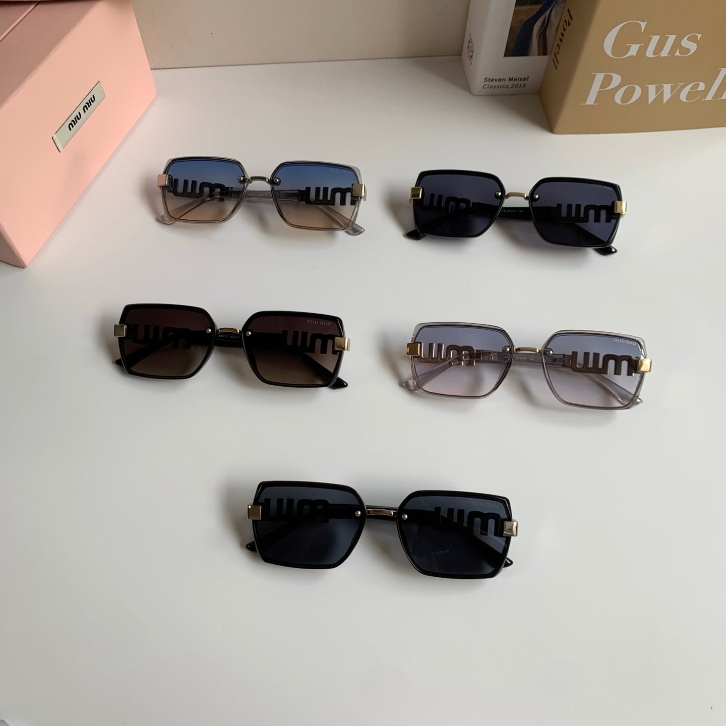 Miu Miu Square Silver Lens Sunglasses for Men & Women - 399202 - detail image 9