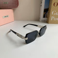Miu Miu Square Silver Lens Sunglasses for Men & Women - 487686