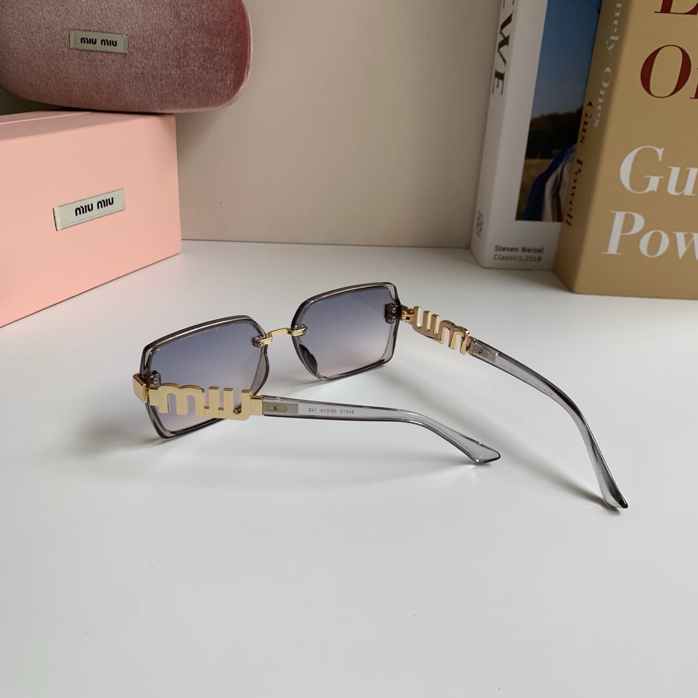 Miu Miu Square Silver Lens Sunglasses for Men & Women - 399203 - detail image 8
