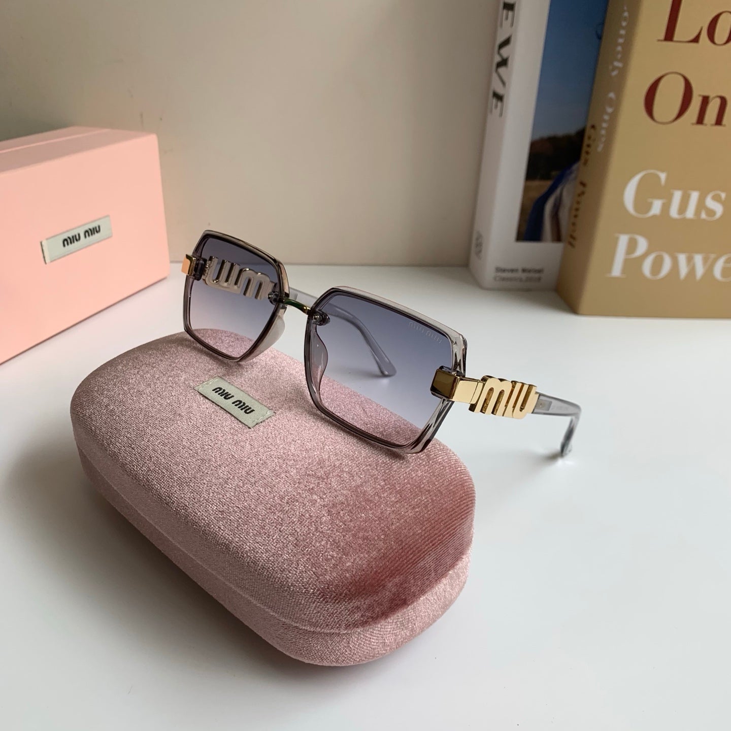 Miu Miu Square Silver Lens Sunglasses for Men & Women - 399203 - detail image 4