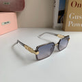 Miu Miu Square Silver Lens Sunglasses for Men & Women - 487687
