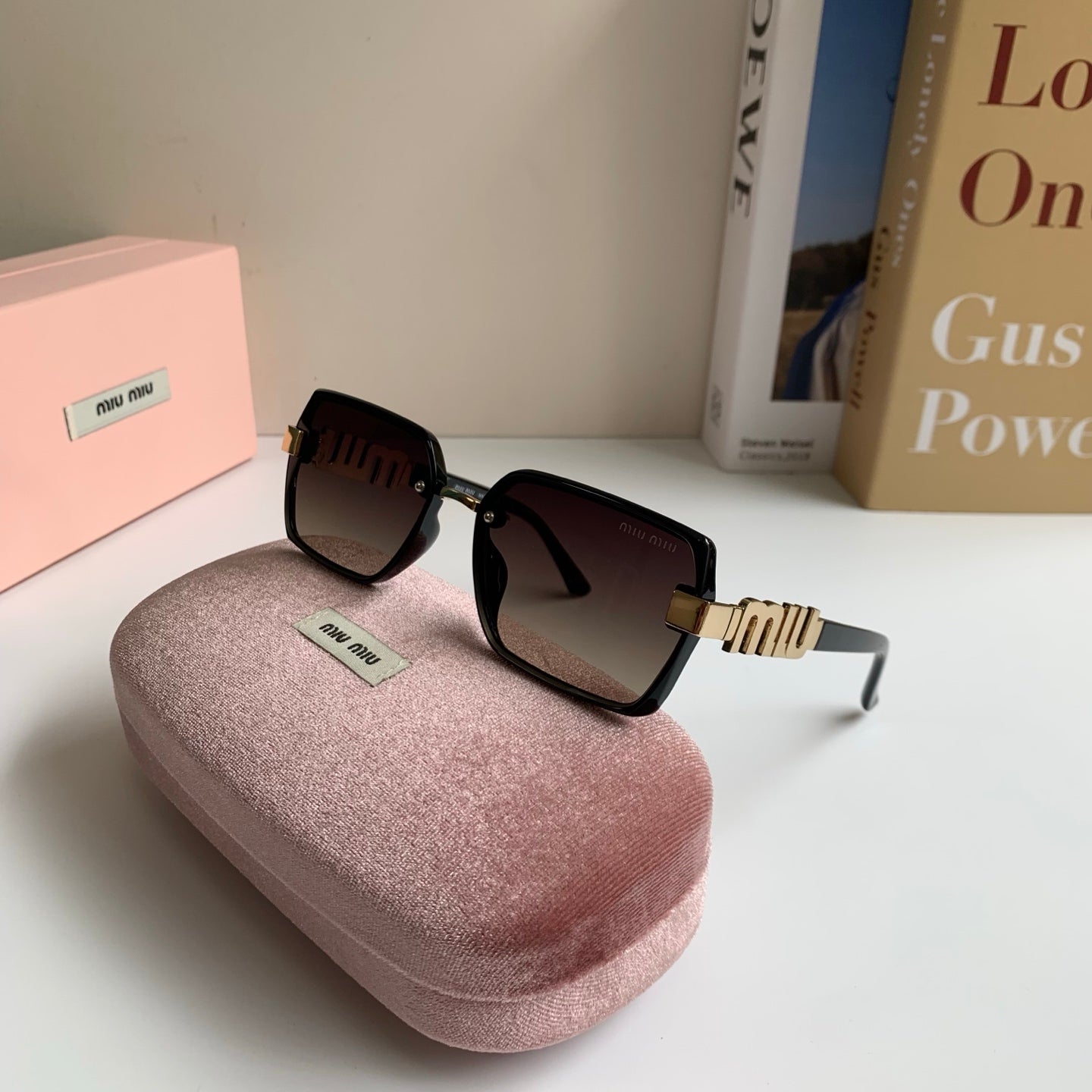 Miu Miu Square Silver Lens Sunglasses for Men & Women - 399204 - detail image 4