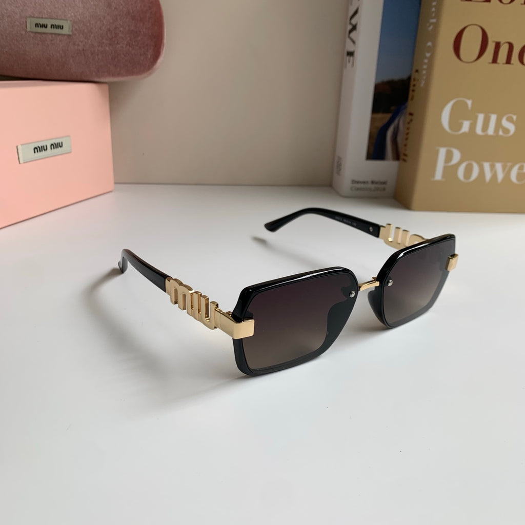 Miu Miu Square Silver Lens Sunglasses for Men & Women - 487688