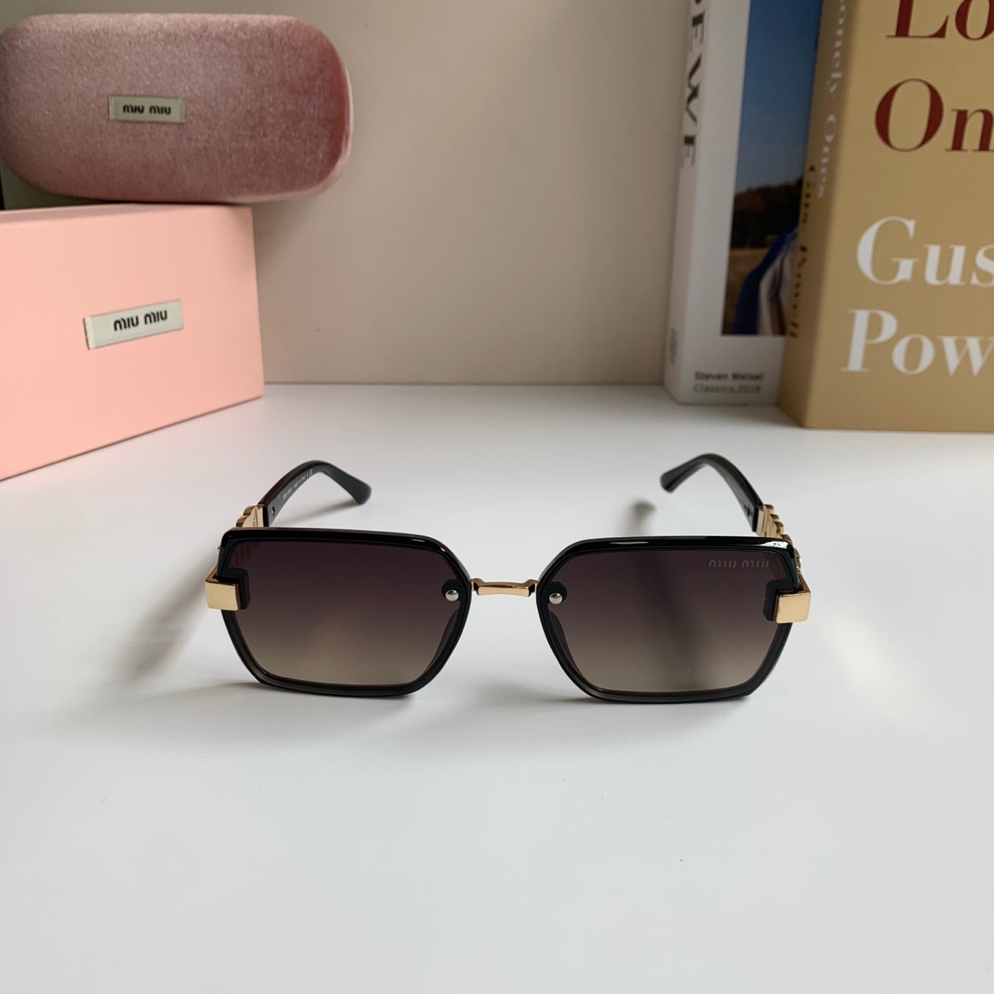 Miu Miu Square Silver Lens Sunglasses for Men & Women - 487688 - detail image 5