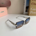 Miu Miu Square Silver Lens Sunglasses for Men & Women - 487689