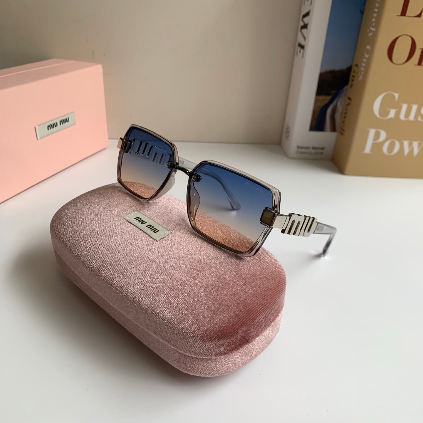 Miu Miu Square Silver Lens Sunglasses for Men & Women - 399205 - detail image 5