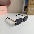 Miu Miu Square Silver Lens Sunglasses for Men & Women - 487690