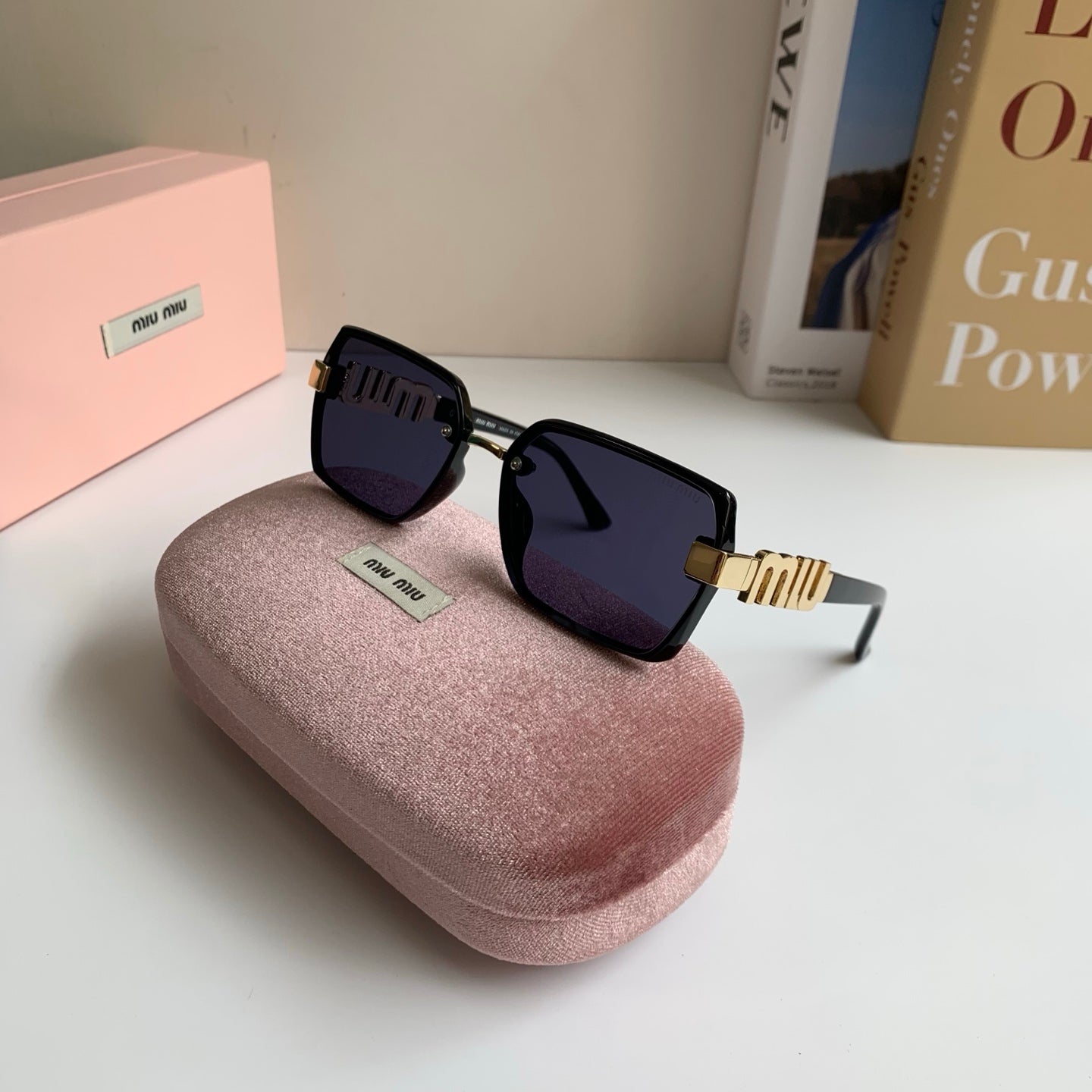 Miu Miu Square Silver Lens Sunglasses for Men & Women - 399206 - detail image 4