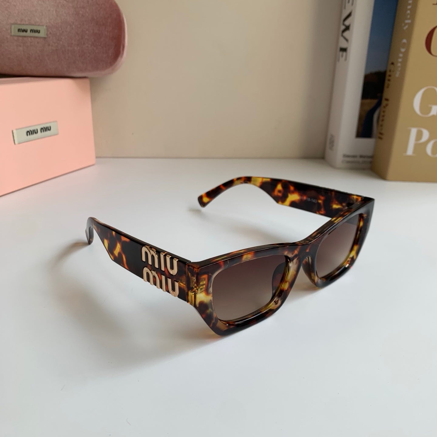 Miu Miu Square Red Lens Sunglasses for Men & Women - 487729