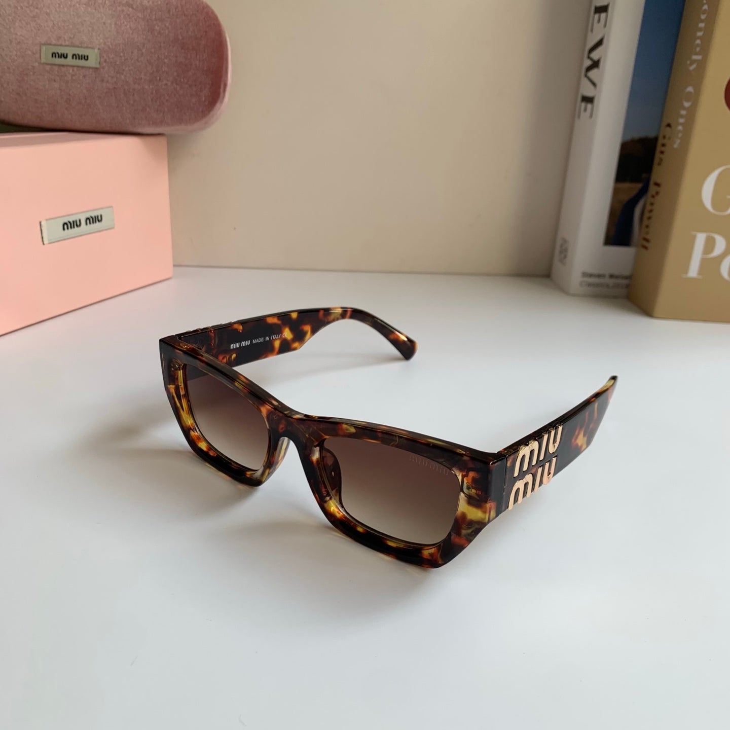 Miu Miu Square Red Lens Sunglasses for Men & Women - 487729 - detail image 2