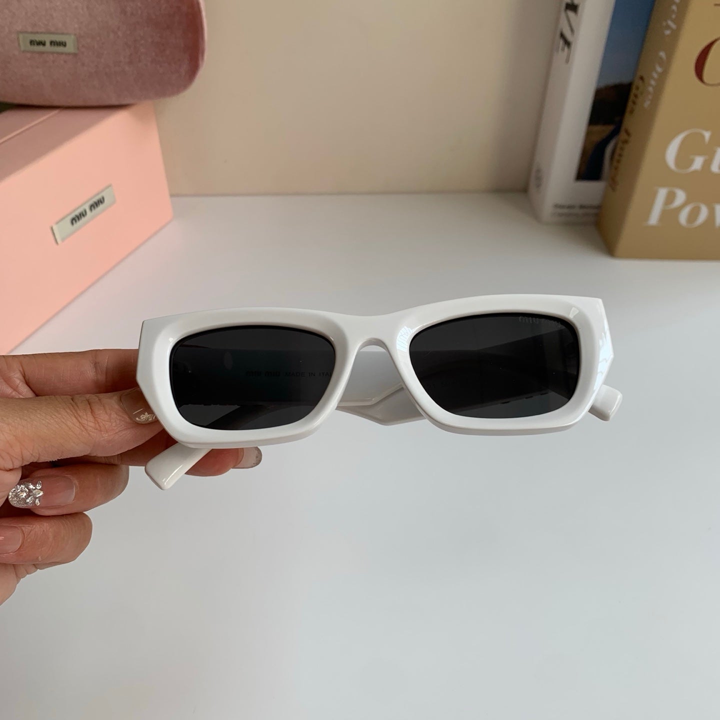 Miu Miu Square Red Lens Sunglasses for Men & Women - 487730 - detail image 4