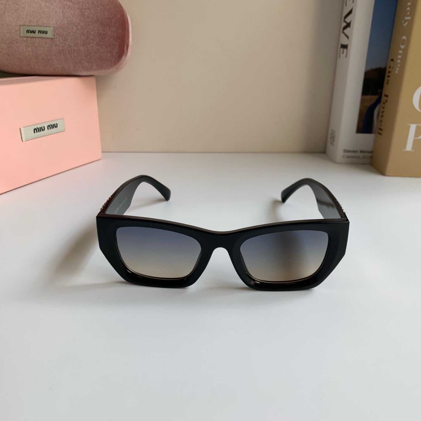 Miu Miu Square Silver Lens Sunglasses for Men & Women - 487731 - detail image 5