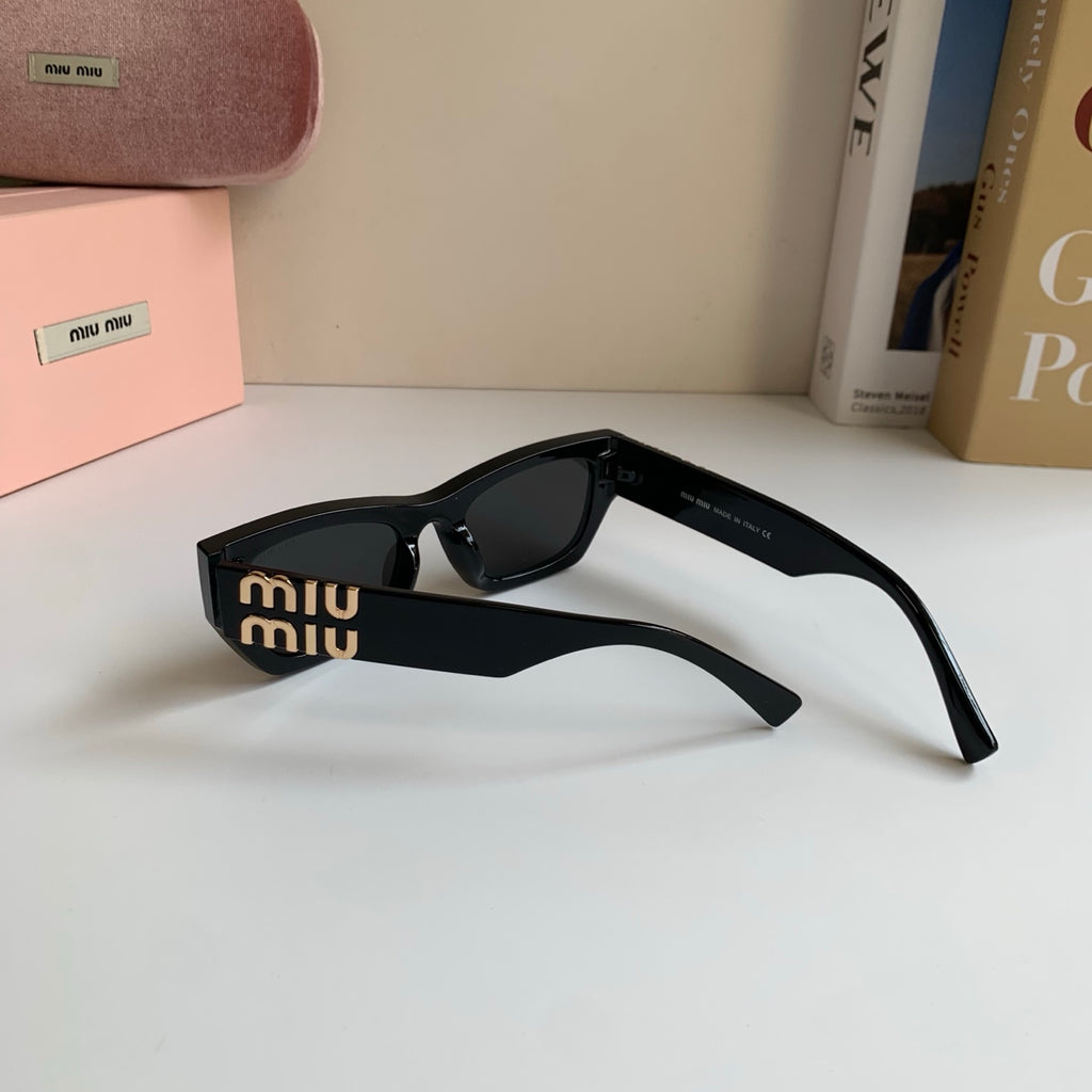 Miu Miu Square Gold Lens Sunglasses for Men & Women - detail image 7