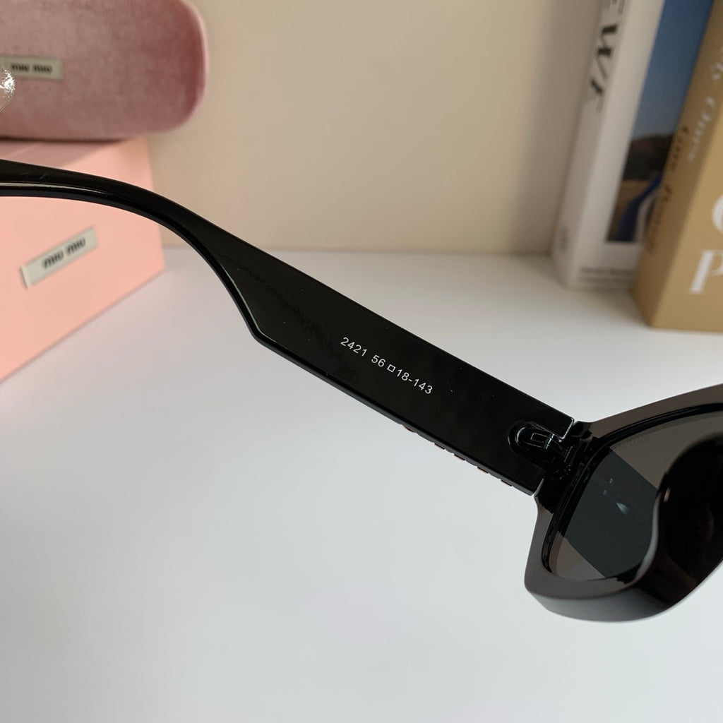 Miu Miu Square Gold Lens Sunglasses for Men & Women - detail image 6