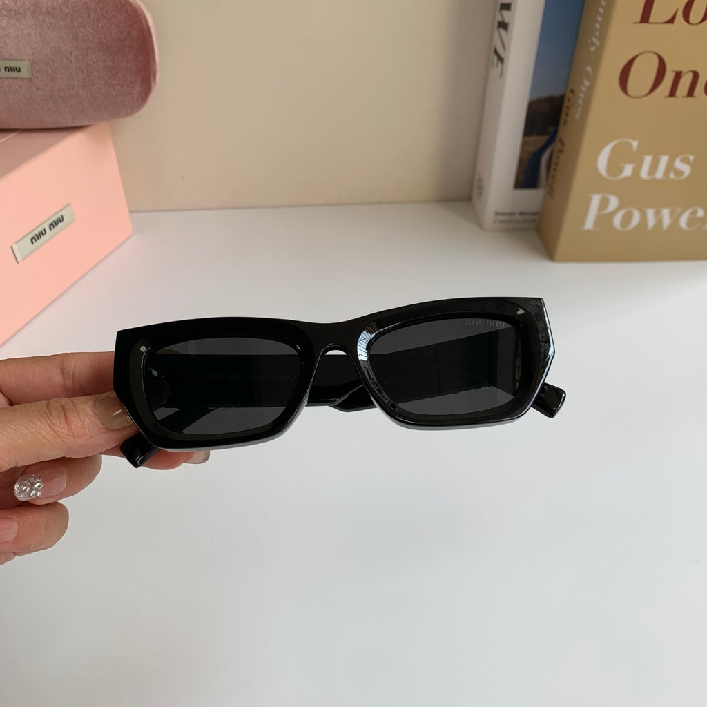 Miu Miu Square Gold Lens Sunglasses for Men & Women - detail image 4