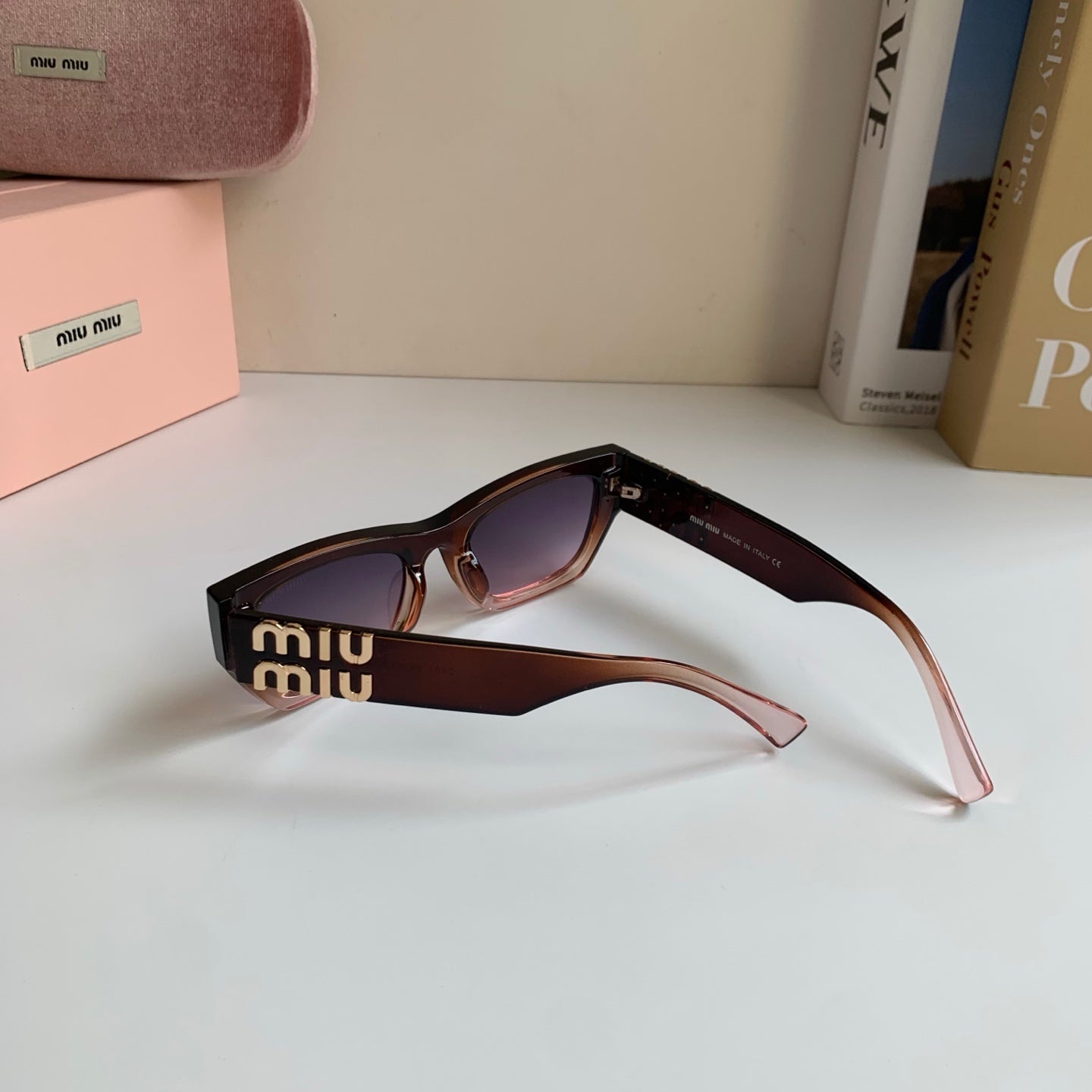 Miu Miu Square Silver Lens Sunglasses for Men & Women - 487733 - detail image 8