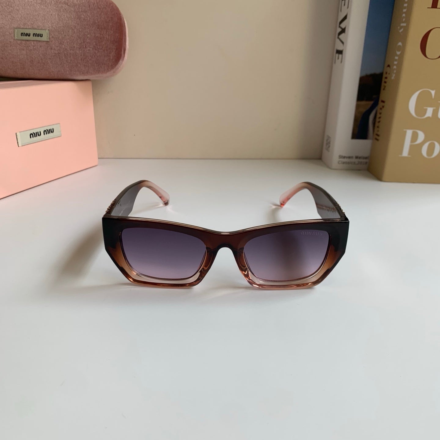 Miu Miu Square Silver Lens Sunglasses for Men & Women - 487733 - detail image 5