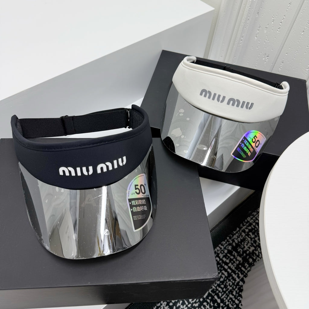 Miu Miu Fashion Pink Sun Visor for Men & Women - detail image 4