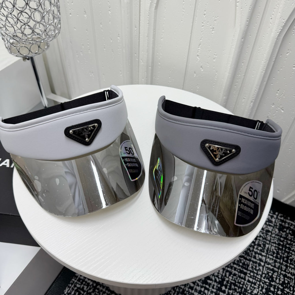 Prada Fashion Gray Sun Visor for Men & Women - detail image 8