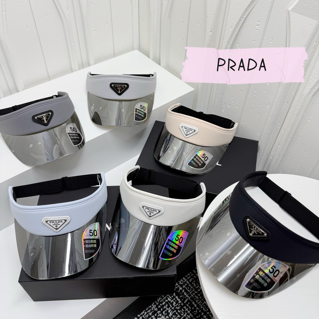 Prada Fashion Gray Sun Visor for Men & Women - detail image 2