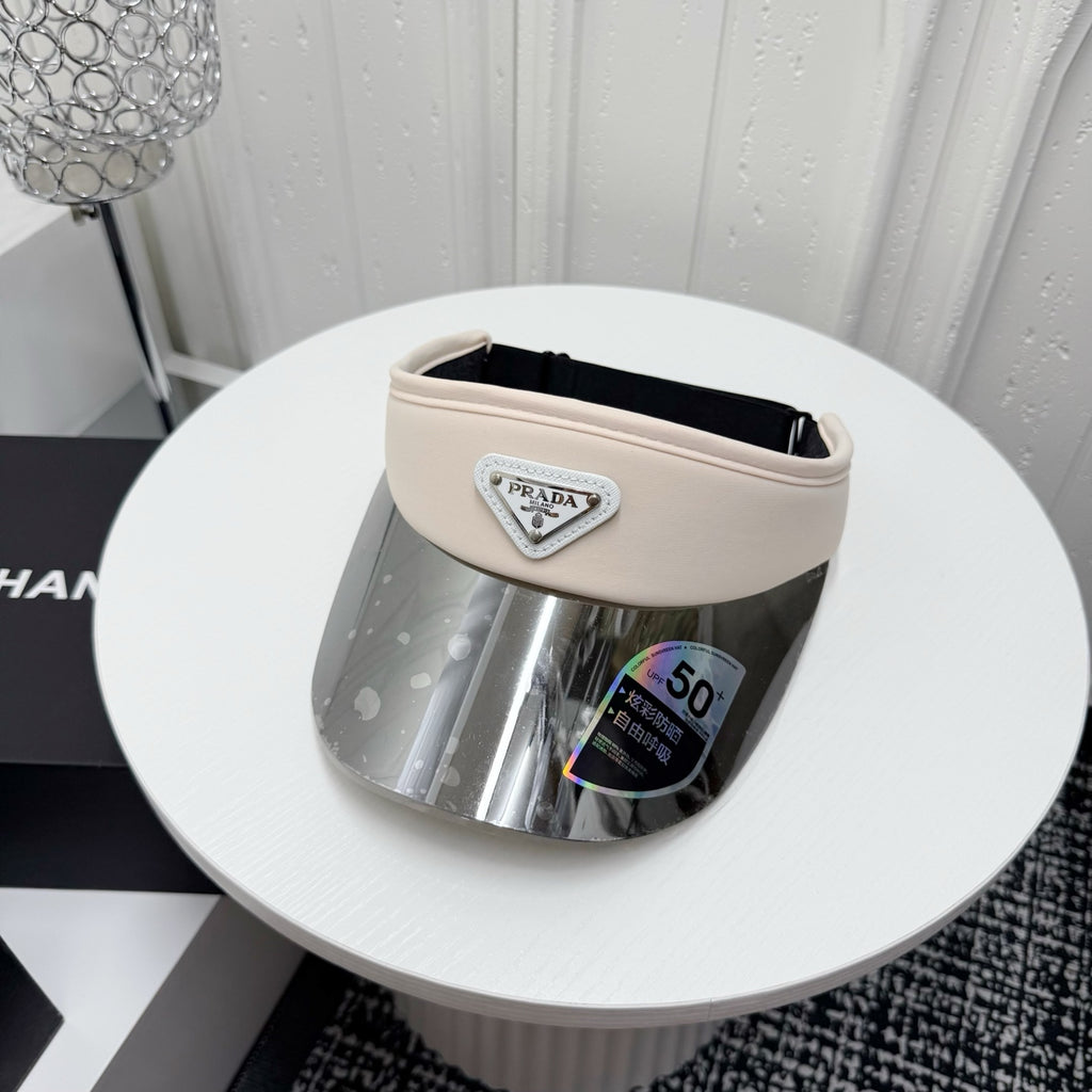 Prada Fashion Gray Sun Visor for Men & Women - 382658 - detail image 2