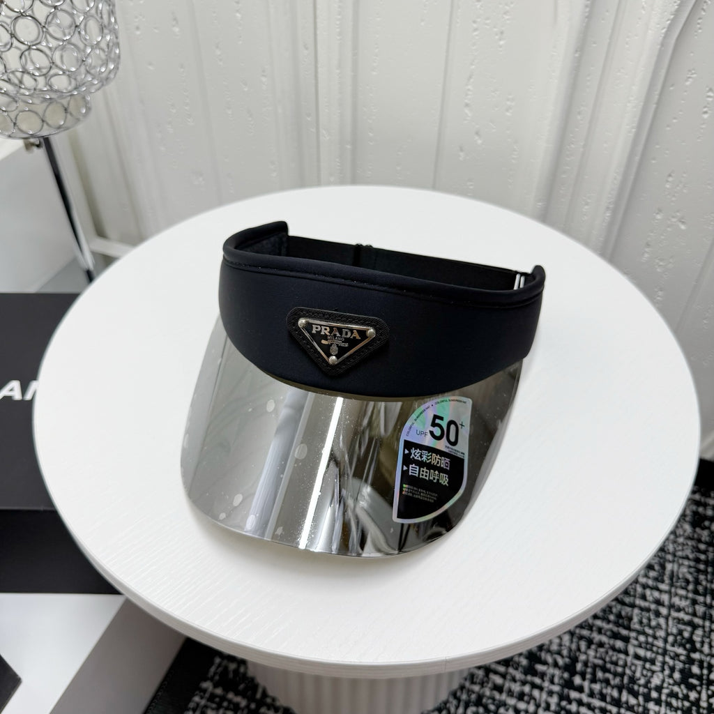 Prada Fashion Gray Sun Visor for Men & Women - 382658 - detail image 6