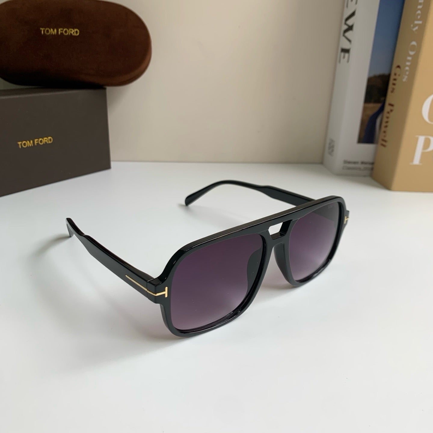 Tom Ford Fashion Black Lens Sunglasses for Men & Women - 416411