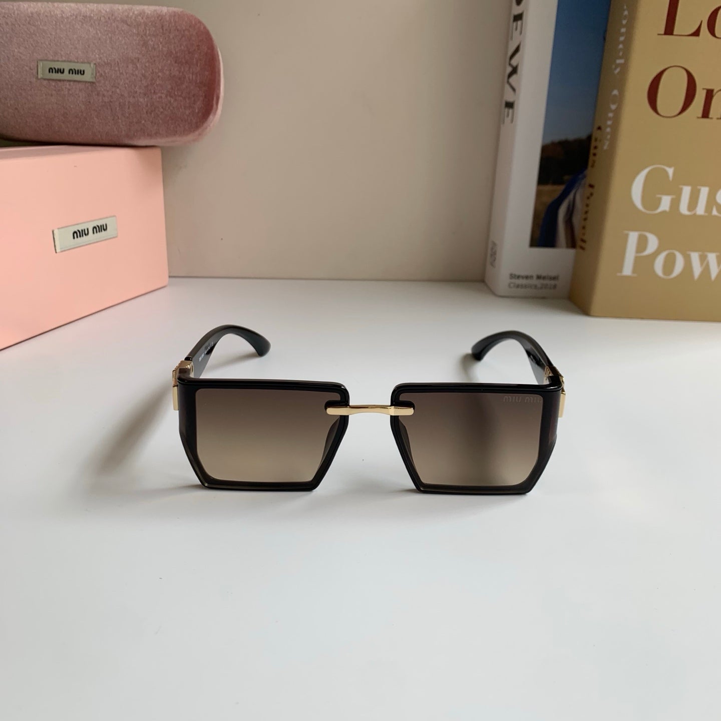 Miu Miu Square Silver Lens Sunglasses for Men & Women - 416204 - detail image 3