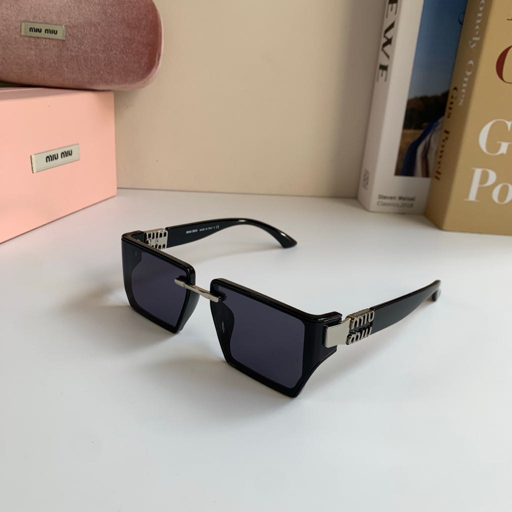 Miu Miu Square Silver Lens Sunglasses for Men & Women - 416205 - detail image 2