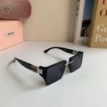 Miu Miu Square Silver Lens Sunglasses for Men & Women - 416205