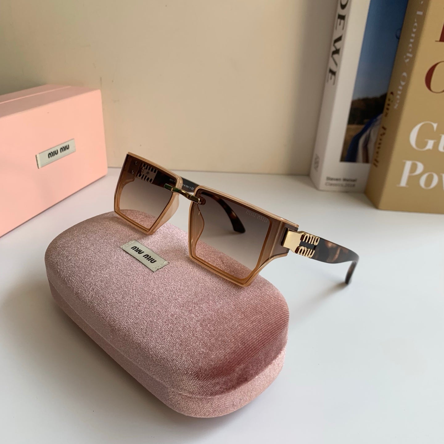 Miu Miu Square Silver Lens Sunglasses for Men & Women - 416206 - detail image 5