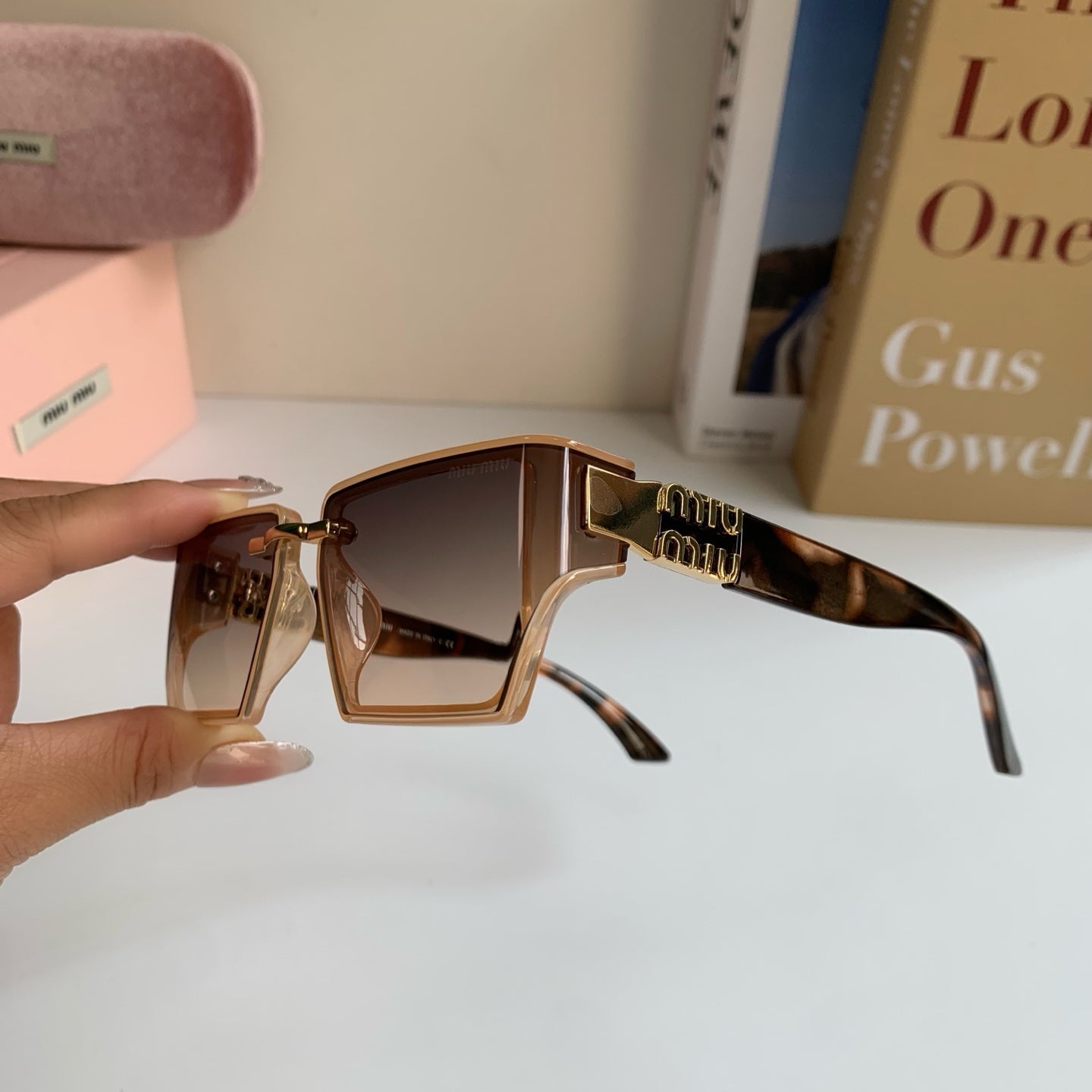 Miu Miu Square Silver Lens Sunglasses for Men & Women - 416206 - detail image 6