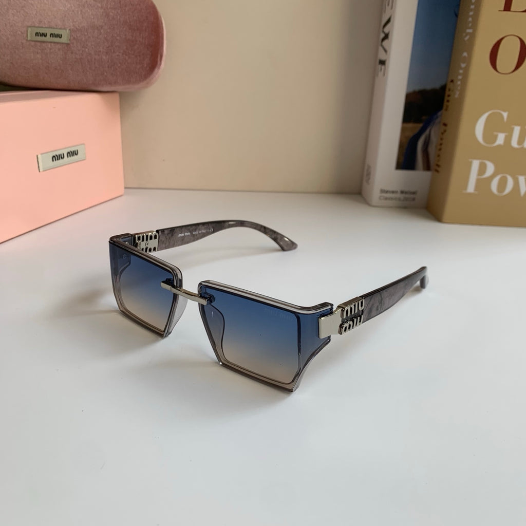 Miu Miu Square Silver Lens Sunglasses for Men & Women - 416207 - detail image 2