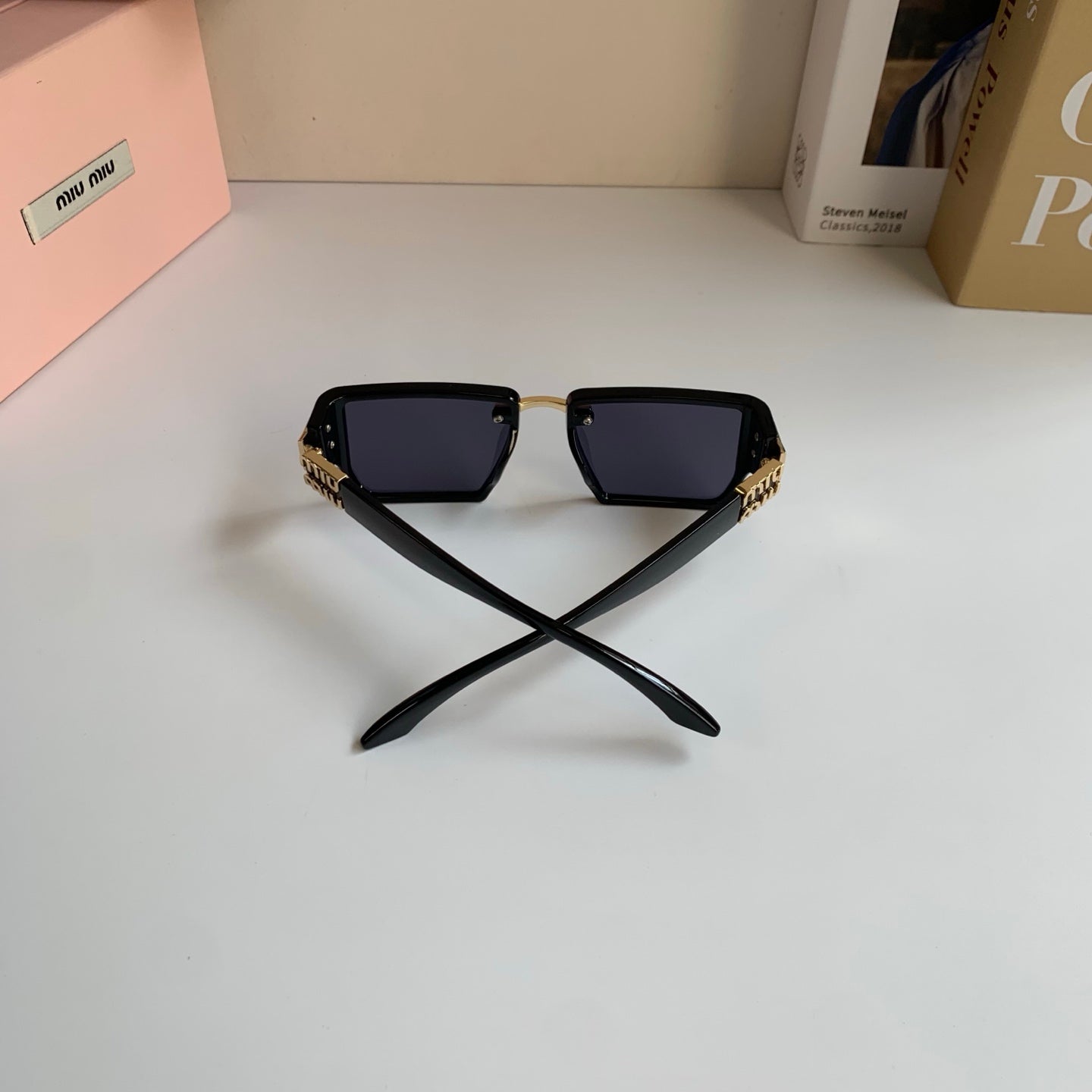 Miu Miu Square Silver Lens Sunglasses for Men & Women - 416209 - detail image 7