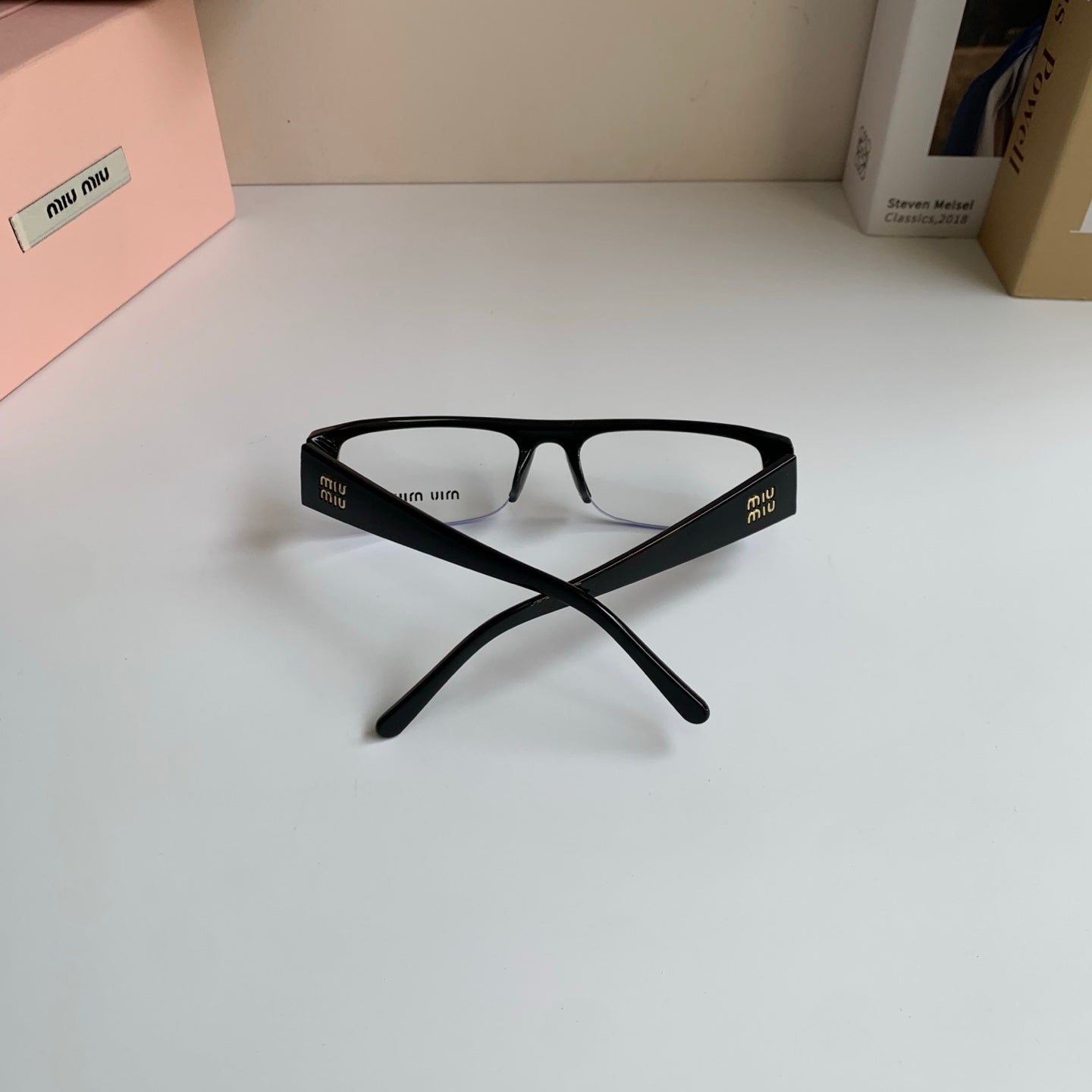 Miu Miu Square Silver Lens Sunglasses for Men & Women - 416200 - detail image 6
