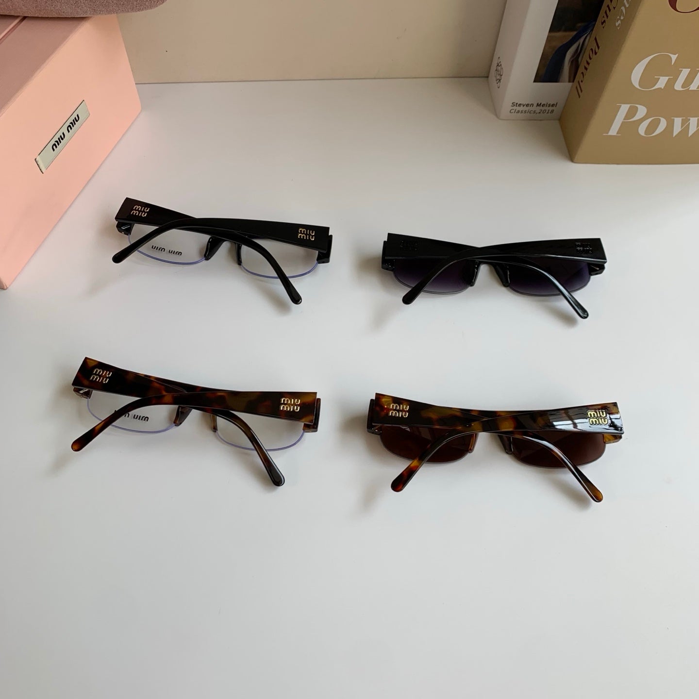 Miu Miu Square Silver Lens Sunglasses for Men & Women - 416203 - detail image 10