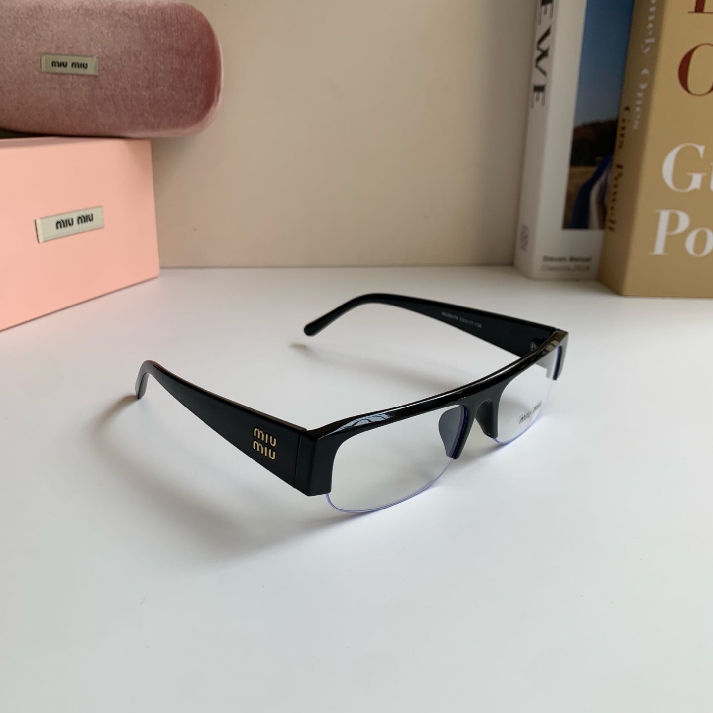 Miu Miu Square Silver Lens Sunglasses for Men & Women - 416200