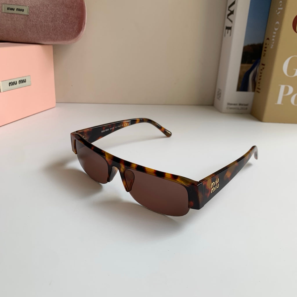 Miu Miu Square Silver Lens Sunglasses for Men & Women - 416201 - detail image 2