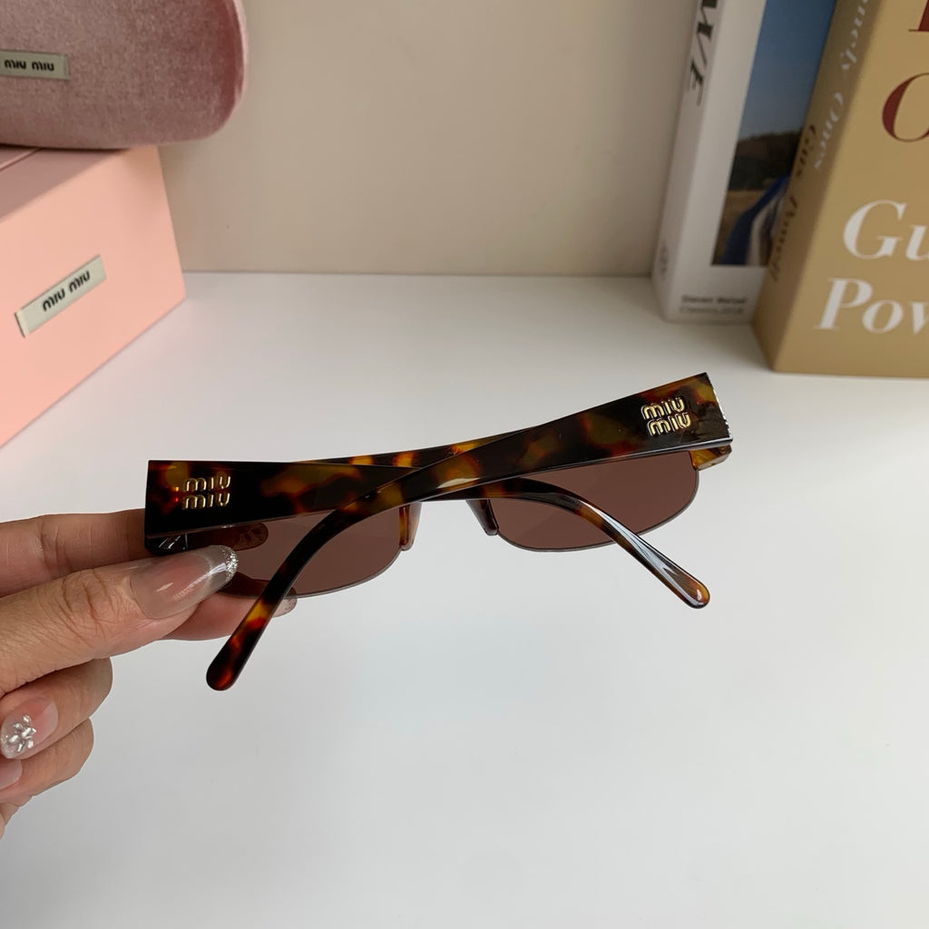 Miu Miu Square Silver Lens Sunglasses for Men & Women - 416201 - detail image 6