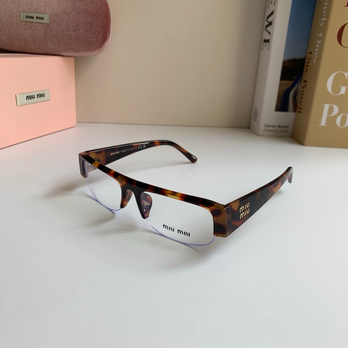 Miu Miu Square Silver Lens Sunglasses for Men & Women - 416202 - detail image 2