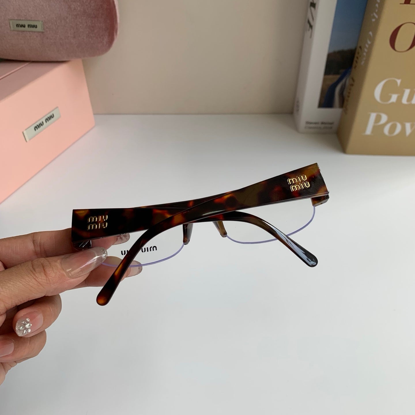 Miu Miu Square Silver Lens Sunglasses for Men & Women - 416202 - detail image 8