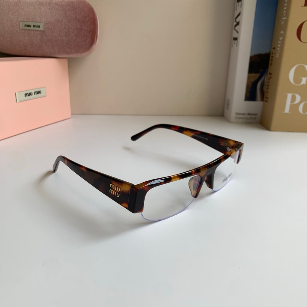 Miu Miu Square Silver Lens Sunglasses for Men & Women - 416202