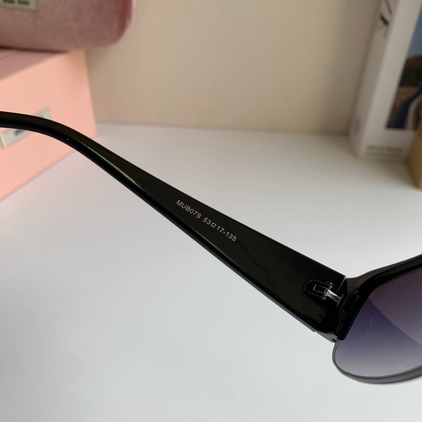 Miu Miu Square Silver Lens Sunglasses for Men & Women - 416203 - detail image 6