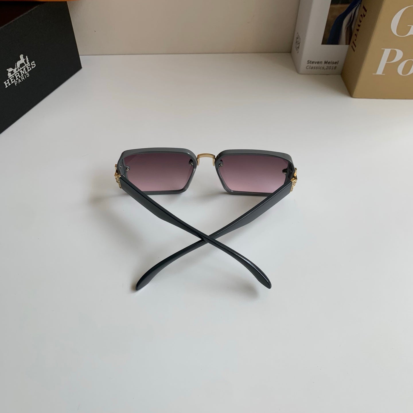 Hermès Square Silver Lens Sunglasses for Men & Women - 416535 - detail image 7