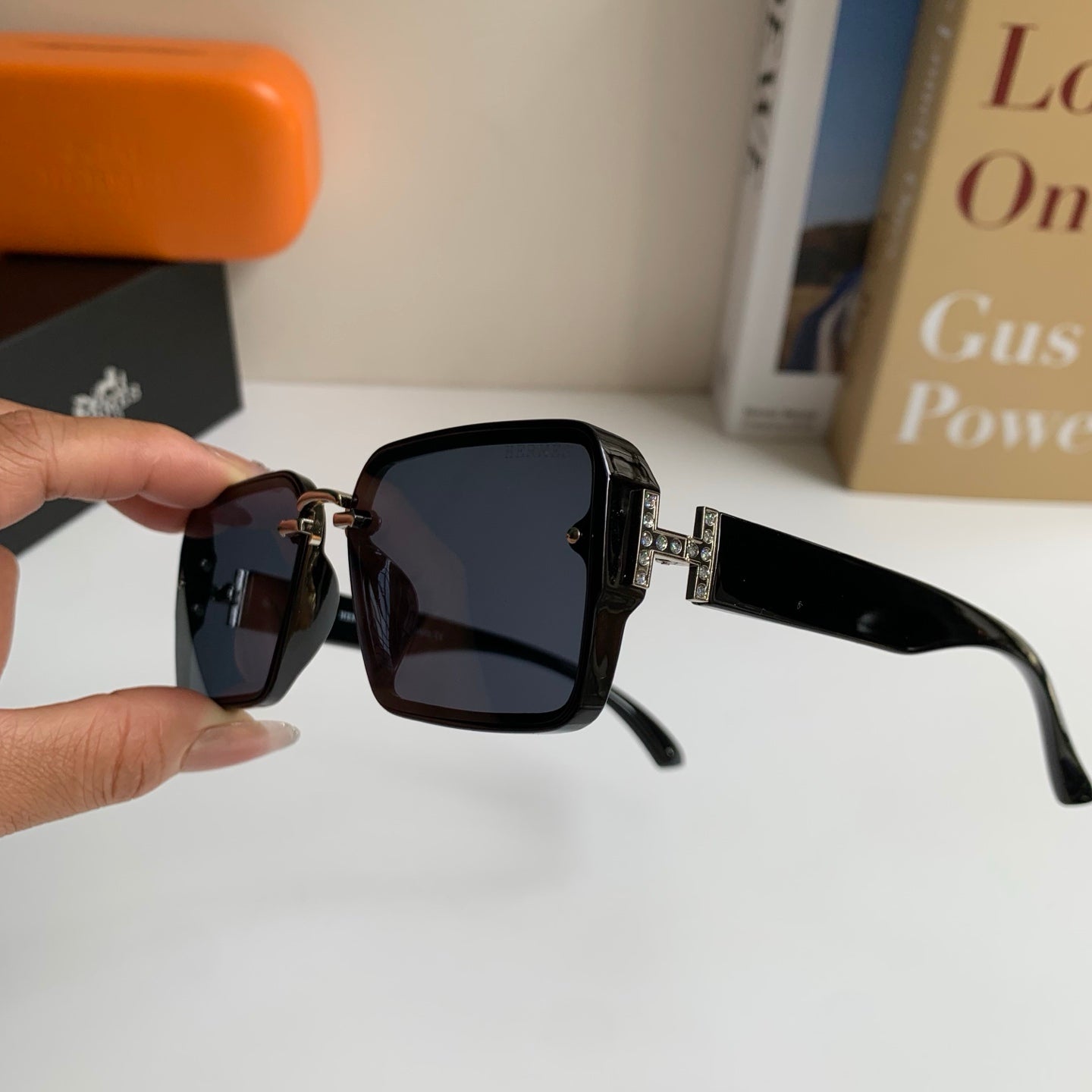 Hermès Square Silver Lens Sunglasses for Men & Women - 416536 - detail image 8