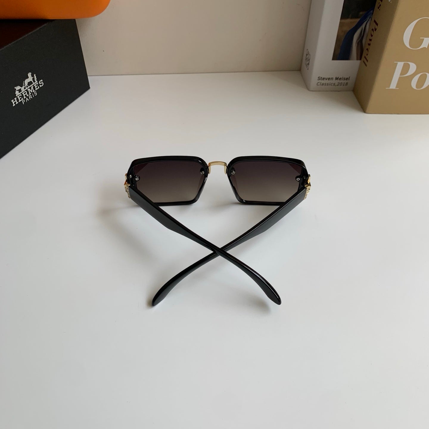 Hermès Square Silver Lens Sunglasses for Men & Women - 416538 - detail image 7