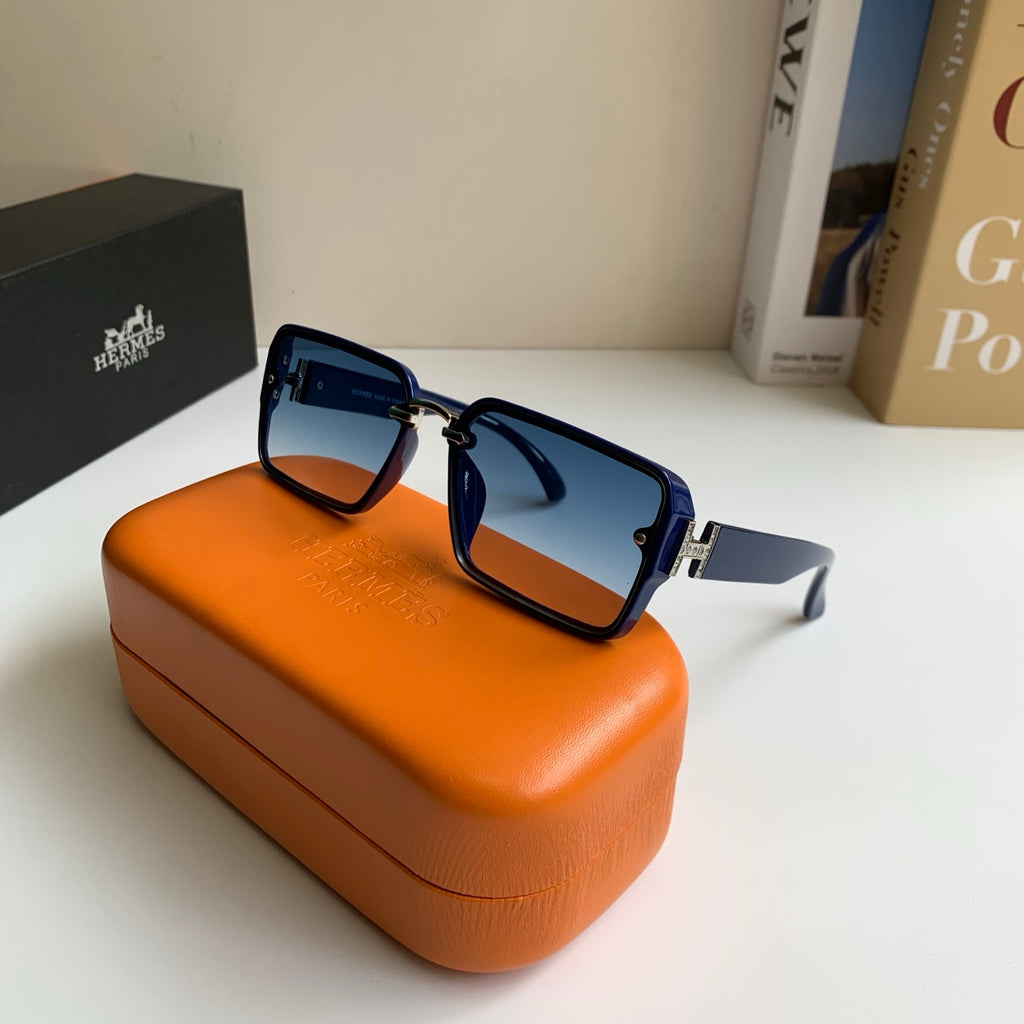 Hermès Square Blue Lens Sunglasses for Men & Women - detail image 4