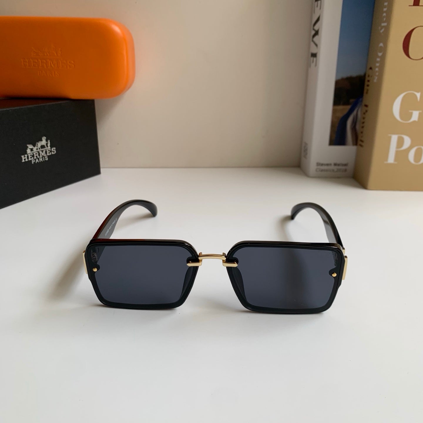 Hermès Square Silver Lens Sunglasses for Men & Women - 416540 - detail image 5